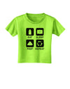 Eat Sleep Poop Repeat Toddler T-Shirt-Toddler T-Shirt-TooLoud-Lime-Green-2T-Davson Sales