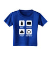 Eat Sleep Poop Repeat Toddler T-Shirt Dark-Toddler T-Shirt-TooLoud-Royal-Blue-2T-Davson Sales