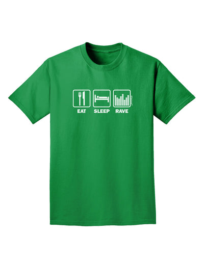 Eat Sleep Rave Adult Dark T-Shirt by TooLoud-Mens T-Shirt-TooLoud-Kelly-Green-Small-Davson Sales