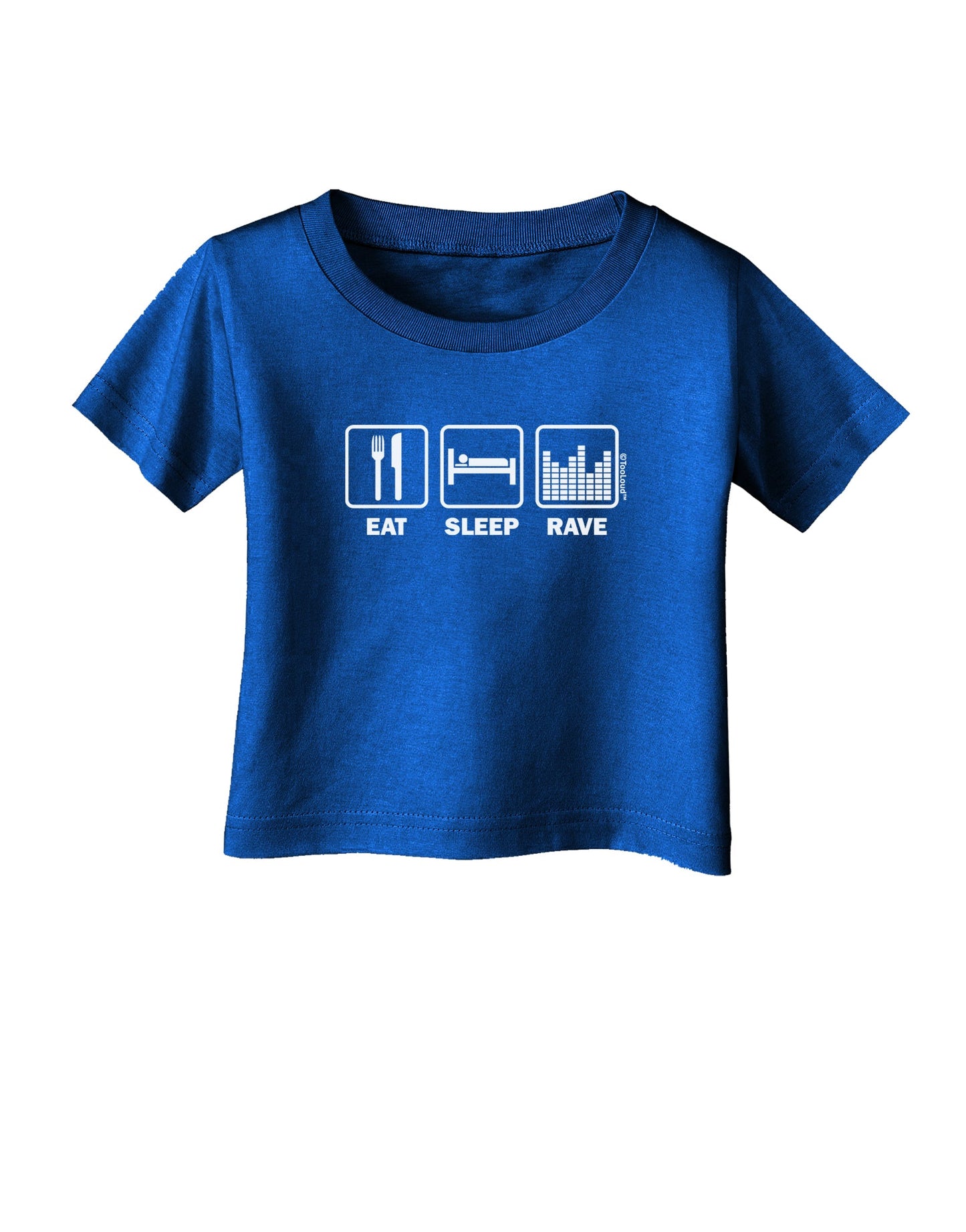 Eat Sleep Rave Infant T-Shirt Dark by TooLoud-Infant T-Shirt-TooLoud-Royal-Blue-06-Months-Davson Sales