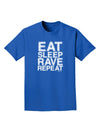 Eat Sleep Rave Repeat Adult Dark T-Shirt by TooLoud-Mens T-Shirt-TooLoud-Royal-Blue-Small-Davson Sales