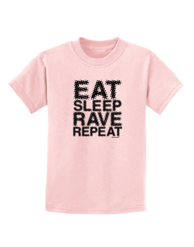 Eat Sleep Rave Repeat Childrens T-Shirt by TooLoud-Childrens T-Shirt-TooLoud-PalePink-X-Small-Davson Sales
