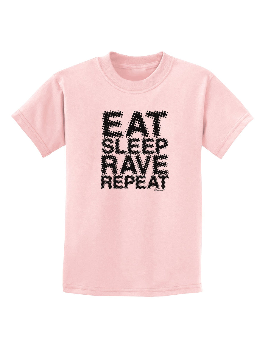 Eat Sleep Rave Repeat Childrens T-Shirt by TooLoud-Childrens T-Shirt-TooLoud-White-X-Small-Davson Sales