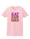 Eat Sleep Rave Repeat Color Womens T-Shirt by TooLoud-Womens T-Shirt-TooLoud-PalePink-X-Small-Davson Sales