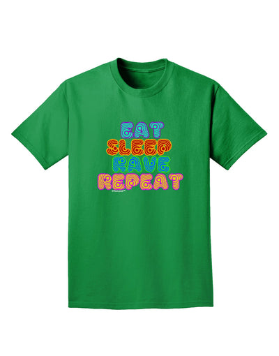 Eat Sleep Rave Repeat Hypnotic Adult Dark T-Shirt by TooLoud-Mens T-Shirt-TooLoud-Kelly-Green-Small-Davson Sales