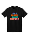 Eat Sleep Rave Repeat Hypnotic Adult Dark T-Shirt by TooLoud-Mens T-Shirt-TooLoud-Black-Small-Davson Sales