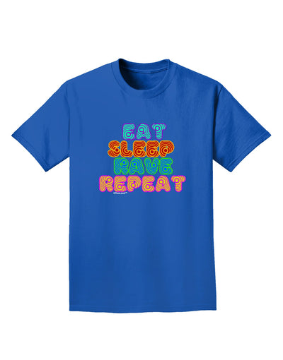 Eat Sleep Rave Repeat Hypnotic Adult Dark T-Shirt by TooLoud-Mens T-Shirt-TooLoud-Royal-Blue-Small-Davson Sales