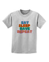 Eat Sleep Rave Repeat Hypnotic Childrens T-Shirt by TooLoud-Childrens T-Shirt-TooLoud-AshGray-X-Small-Davson Sales