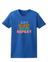 Eat Sleep Rave Repeat Hypnotic Womens Dark T-Shirt by TooLoud-Womens T-Shirt-TooLoud-Royal-Blue-X-Small-Davson Sales