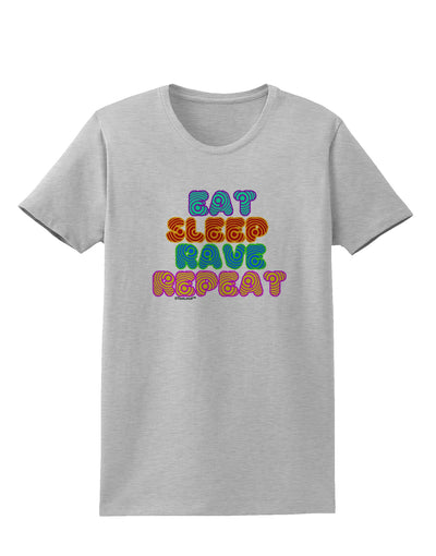 Eat Sleep Rave Repeat Hypnotic Womens T-Shirt by TooLoud-Womens T-Shirt-TooLoud-AshGray-X-Small-Davson Sales