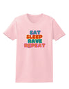 Eat Sleep Rave Repeat Hypnotic Womens T-Shirt by TooLoud-Womens T-Shirt-TooLoud-PalePink-X-Small-Davson Sales