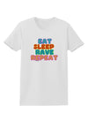 Eat Sleep Rave Repeat Hypnotic Womens T-Shirt by TooLoud-Womens T-Shirt-TooLoud-White-X-Small-Davson Sales