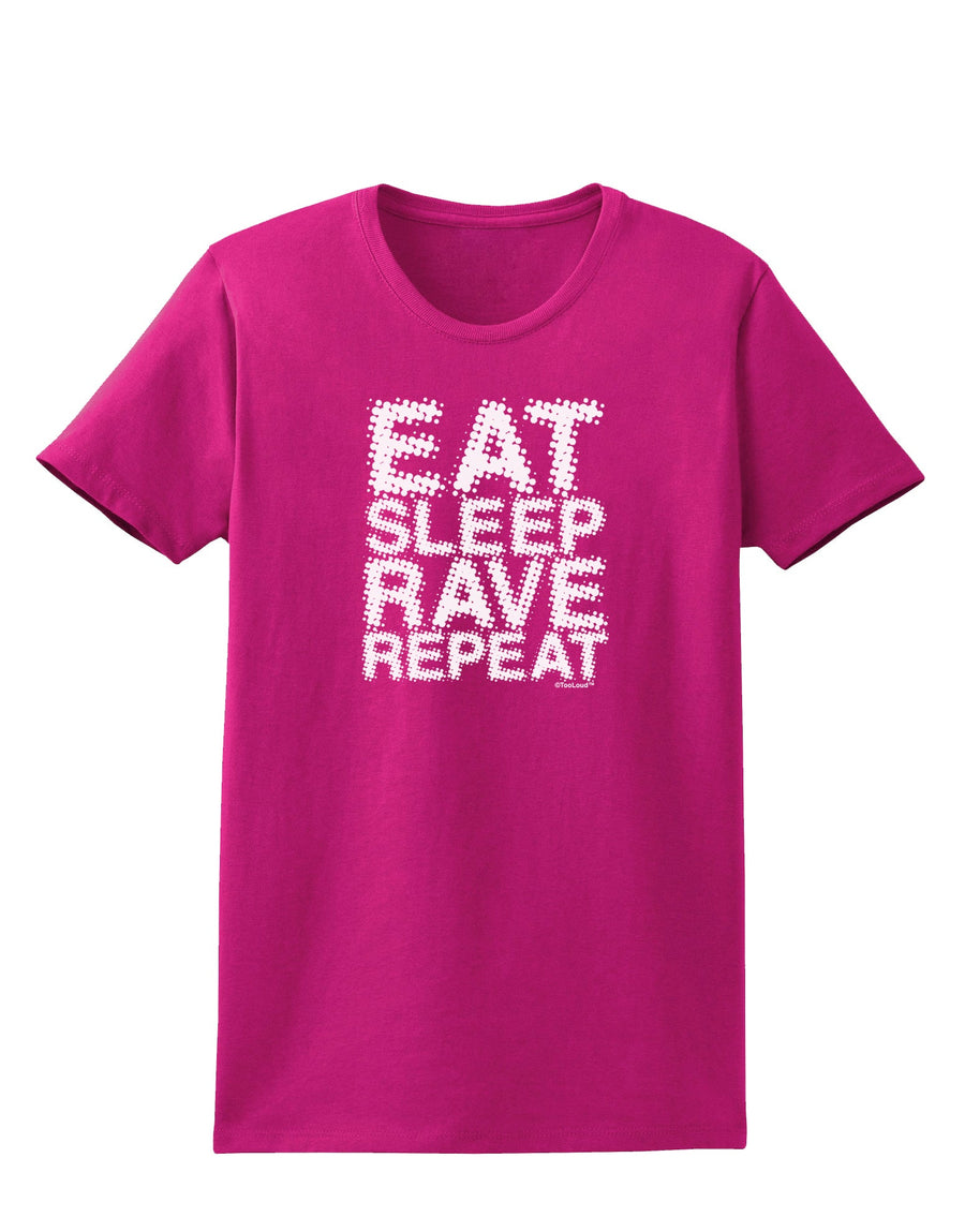 Eat Sleep Rave Repeat Womens Dark T-Shirt by TooLoud-Womens T-Shirt-TooLoud-Black-X-Small-Davson Sales