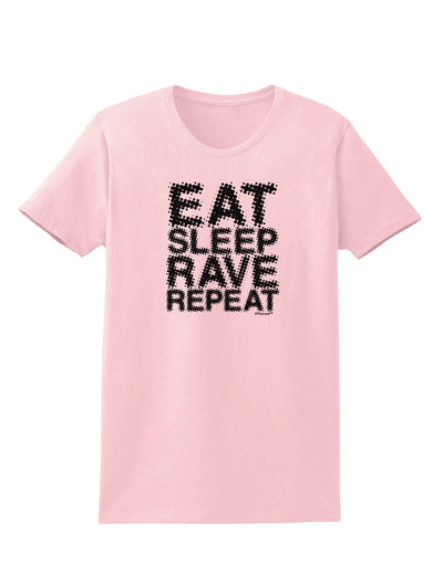 Eat Sleep Rave Repeat Womens T-Shirt by TooLoud-Womens T-Shirt-TooLoud-PalePink-X-Small-Davson Sales