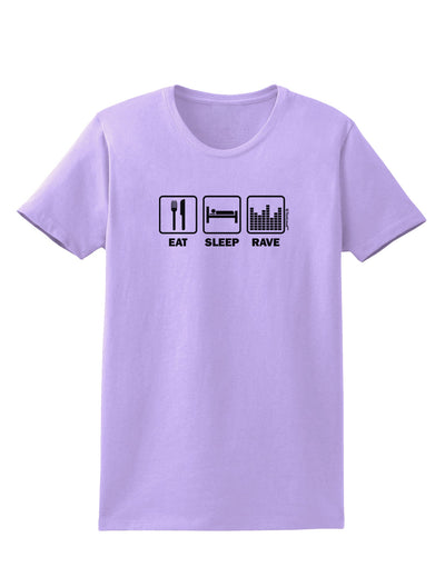 Eat Sleep Rave Womens T-Shirt by TooLoud-Womens T-Shirt-TooLoud-Lavender-X-Small-Davson Sales