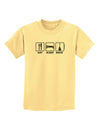 Eat Sleep Rock Design Childrens T-Shirt by TooLoud-Childrens T-Shirt-TooLoud-Daffodil-Yellow-X-Small-Davson Sales