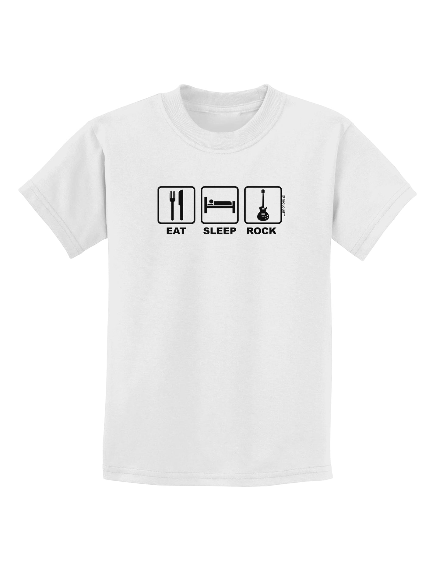 Eat Sleep Rock Design Childrens T-Shirt by TooLoud-Childrens T-Shirt-TooLoud-White-X-Small-Davson Sales
