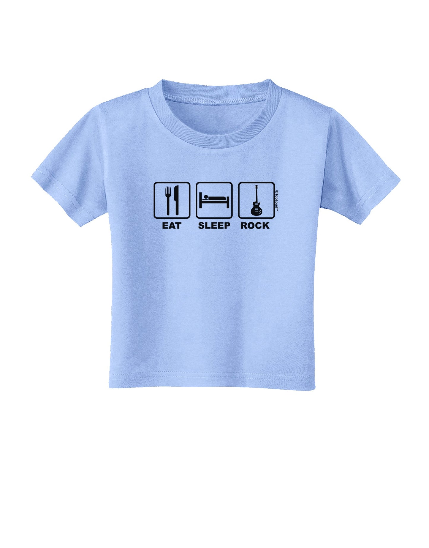 Eat Sleep Rock Design Toddler T-Shirt by TooLoud-Toddler T-Shirt-TooLoud-Aquatic-Blue-2T-Davson Sales