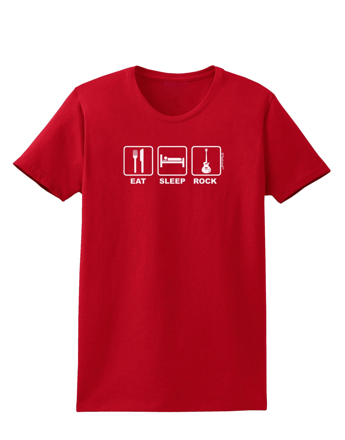 Eat Sleep Rock Design Womens Dark T-Shirt by TooLoud-Womens T-Shirt-TooLoud-Red-X-Small-Davson Sales