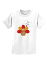 Eat Sushi Thanksgiving Turkey Childrens T-Shirt-Childrens T-Shirt-TooLoud-White-X-Small-Davson Sales