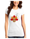 Eat Sushi Thanksgiving Turkey Juniors T-Shirt-Womens Juniors T-Shirt-TooLoud-White-Juniors Fitted XS-Davson Sales