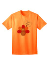 Eat Sushi Thanksgiving Turkey Premium Adult T-Shirt - A Unique Twist on Holiday Apparel-Mens T-shirts-TooLoud-Neon-Orange-Small-Davson Sales