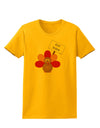 Eat Sushi Thanksgiving Turkey Womens T-Shirt-Womens T-Shirt-TooLoud-Gold-X-Small-Davson Sales