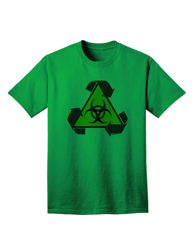 Eco-Friendly Biohazard Sign Adult T-Shirt: A Sustainable Fashion Choice by TooLoud-Mens T-shirts-TooLoud-Kelly-Green-Small-Davson Sales