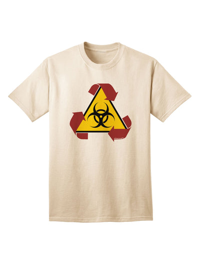 Eco-Friendly Biohazard Sign Adult T-Shirt: A Sustainable Fashion Choice by TooLoud-Mens T-shirts-TooLoud-Natural-Small-Davson Sales