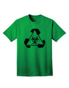 Eco-friendly Biohazard Sign Black and White Adult T-Shirt - A Sustainable Fashion Choice by TooLoud-Mens T-shirts-TooLoud-Kelly-Green-Small-Davson Sales