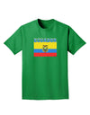 Ecuador Flag Adult Dark T-Shirt-Mens T-Shirt-TooLoud-Kelly-Green-Small-Davson Sales