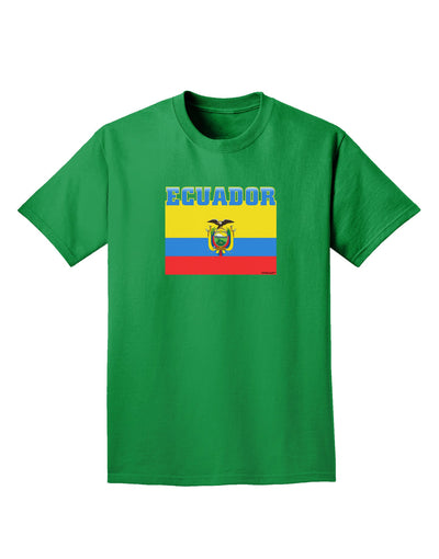 Ecuador Flag Adult Dark T-Shirt-Mens T-Shirt-TooLoud-Kelly-Green-Small-Davson Sales