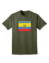 Ecuador Flag Adult Dark T-Shirt-Mens T-Shirt-TooLoud-Military-Green-Small-Davson Sales