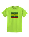 Ecuador Flag Childrens T-Shirt-Childrens T-Shirt-TooLoud-Lime-Green-X-Small-Davson Sales