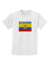 Ecuador Flag Childrens T-Shirt-Childrens T-Shirt-TooLoud-White-X-Small-Davson Sales