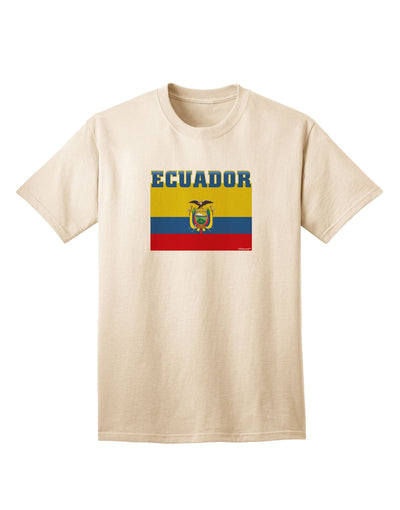 Ecuador Flag-Inspired Adult T-Shirt: Express Your Pride in Style-Mens T-shirts-TooLoud-Natural-Small-Davson Sales