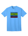 Ecuador Flag-Inspired Adult T-Shirt: Express Your Pride in Style-Mens T-shirts-TooLoud-Aquatic-Blue-Small-Davson Sales