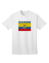 Ecuador Flag-Inspired Adult T-Shirt: Express Your Pride in Style-Mens T-shirts-TooLoud-White-Small-Davson Sales