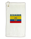 Ecuador Flag Micro Terry Gromet Golf Towel 16 x 25 inch-Golf Towel-TooLoud-White-Davson Sales