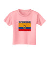 Ecuador Flag Toddler T-Shirt-Toddler T-Shirt-TooLoud-Candy-Pink-2T-Davson Sales