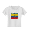 Ecuador Flag Toddler T-Shirt-Toddler T-Shirt-TooLoud-White-2T-Davson Sales