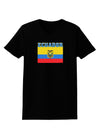 Ecuador Flag Womens Dark T-Shirt-TooLoud-Black-X-Small-Davson Sales