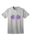 Effortless Elegance: Adult Halloween T-Shirt - Mermaid Costume with Purple Shells-Mens T-shirts-TooLoud-AshGray-Small-Davson Sales