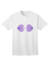 Effortless Elegance: Adult Halloween T-Shirt - Mermaid Costume with Purple Shells-Mens T-shirts-TooLoud-White-Small-Davson Sales