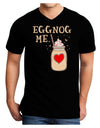 Eggnog Me Dark Adult Dark V-Neck T-Shirt Black 2XL Tooloud