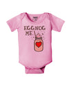Eggnog Me Baby Romper Bodysuit-Baby Romper-TooLoud-Pink-06-Months-Davson Sales