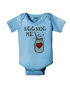 Eggnog Me Baby Romper Bodysuit-Baby Romper-TooLoud-LightBlue-06-Months-Davson Sales
