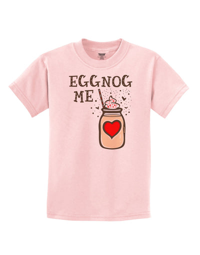 Eggnog Me Childrens T-Shirt-Childrens T-Shirt-TooLoud-PalePink-X-Small-Davson Sales