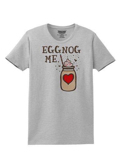 Eggnog Me Womens T-Shirt-Womens T-Shirt-TooLoud-AshGray-X-Small-Davson Sales