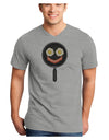 Eggs and Bacon Smiley Face Adult V-Neck T-shirt by TooLoud-Mens V-Neck T-Shirt-TooLoud-HeatherGray-Small-Davson Sales